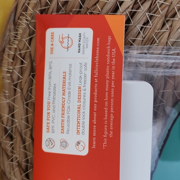 REUSABLE SANDWICH AND SNACK BAGS. - Picture 8 of 9